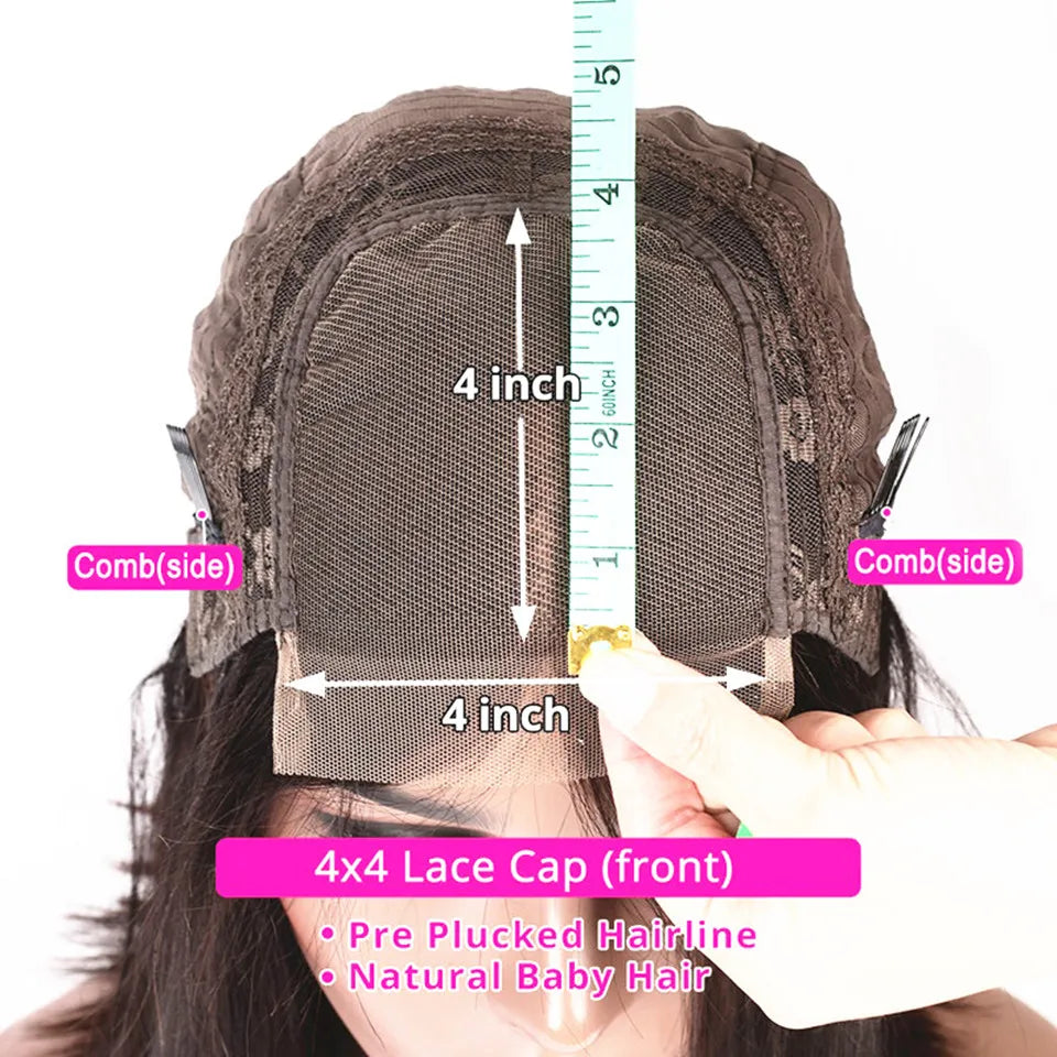 Brown Colored Brazilian Straight 13x4 Transparent Lace Frontal Wig Human Hair Ombre TB/30 5x5 Silk Top Wigs Virgin Guleless Hair