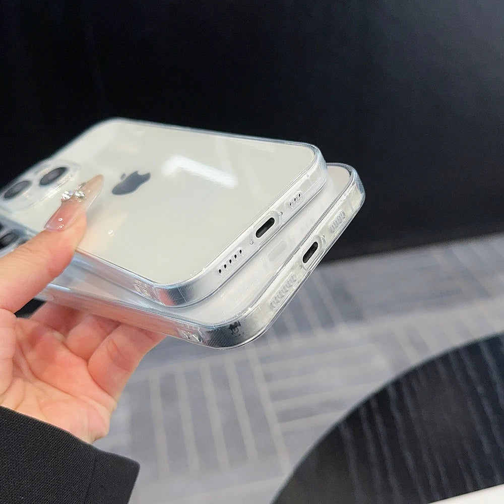 Fashion lovely Doll Bratz Clear Space Phone Case For iPhone 11 12 13 14 15 16 Pro Max Mini X Xs XR 7 8 plus Se2020 Clear Cover