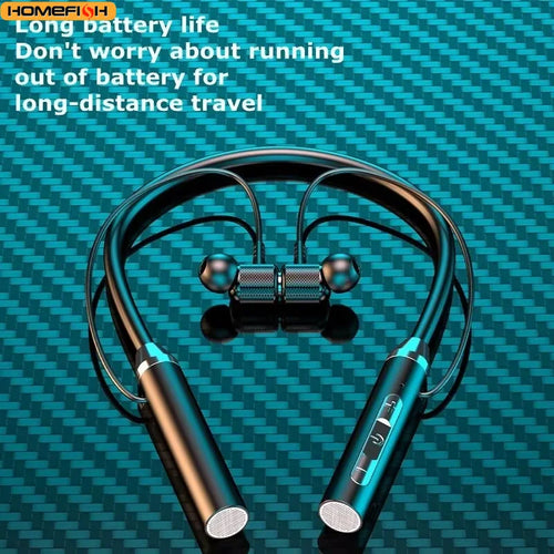 9D Bluetooth Earphones Wireless Headphones Magnetic Sport Neckband Neck-hanging TWS Earbuds Wireless Blutooth Headset