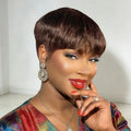 Brazilian Human Hair Wigs Short Pixie Cut Wig Human Hair For Women Machine Made Wigs With Bangs