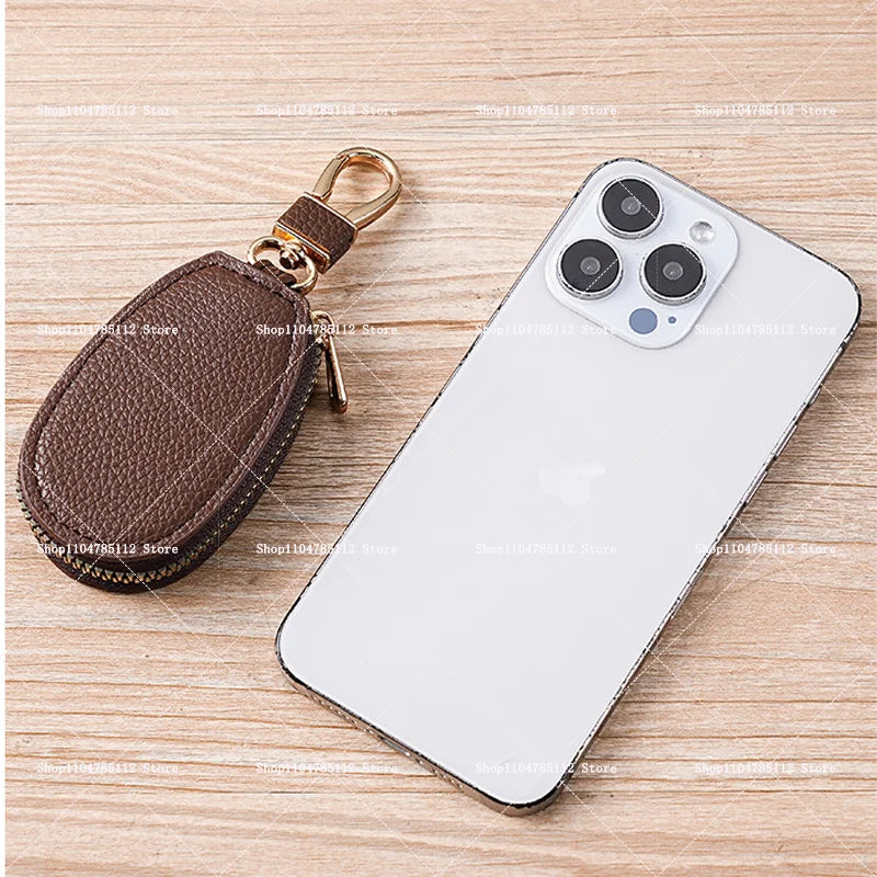 Hello Kitty PU Leather Key Case for Car Key Wallet Pocket Holder Organizer Pouch Kawaii Letter A-Z Large Capacity