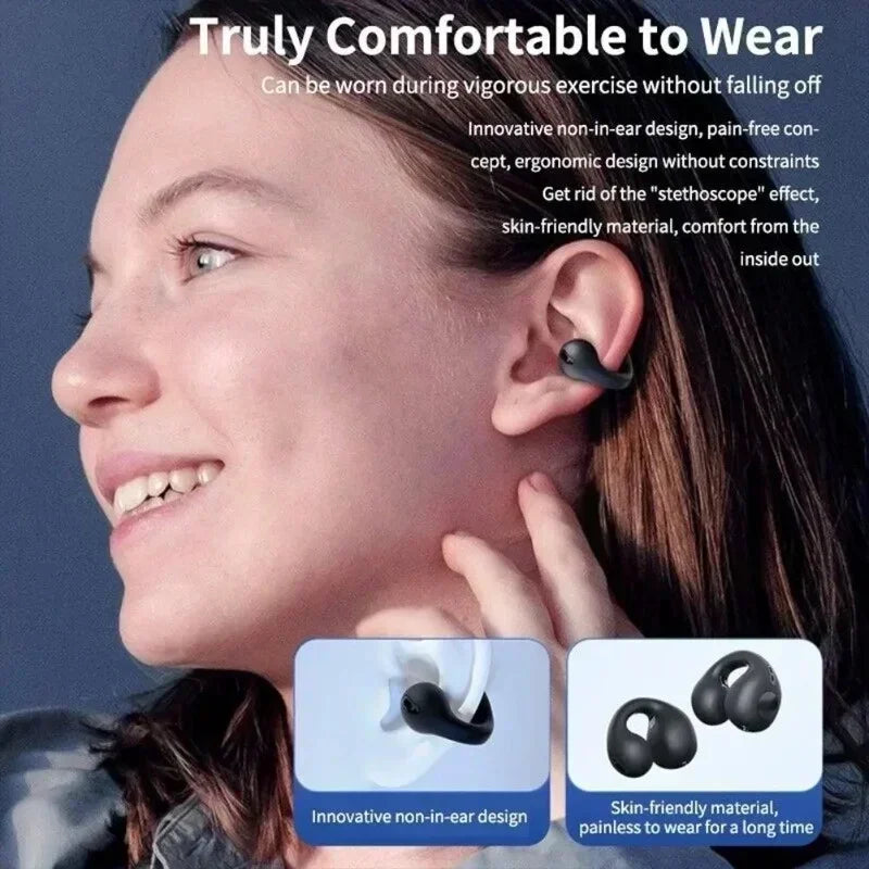 New Original T75 Bone Conduction Wireless Bluetooth 5.3 Headphones Sports Earphones HiFi Sound Quality Waterproof
