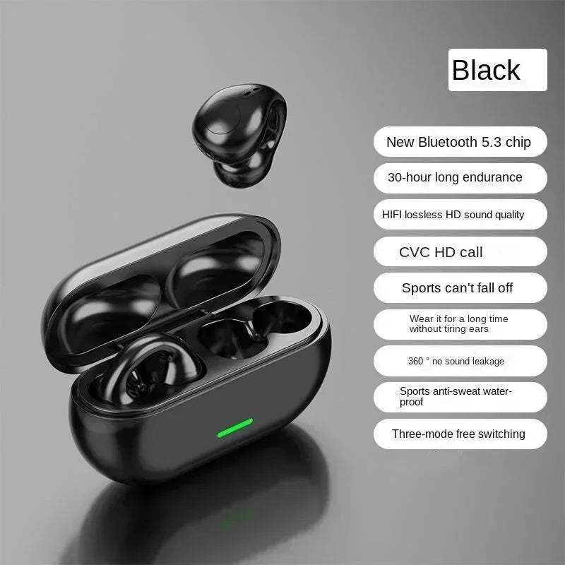 New Original T75 Bone Conduction Wireless Bluetooth 5.3 Headphones Sports Earphones HiFi Sound Quality Waterproof