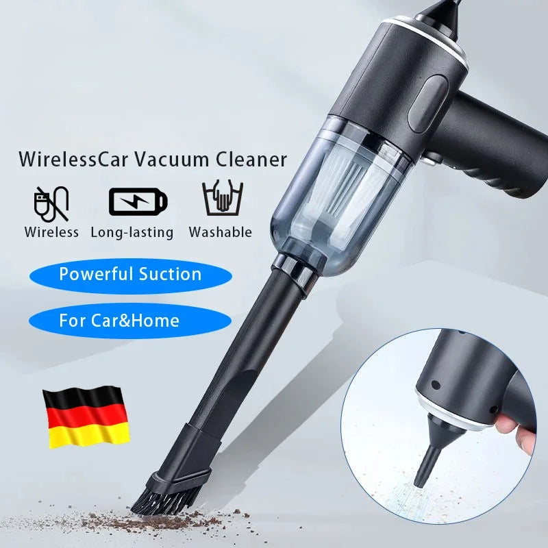 9000Pa Wireless Car Vacuum Cleaner USB Charging 1200mAh Portable Cleaning